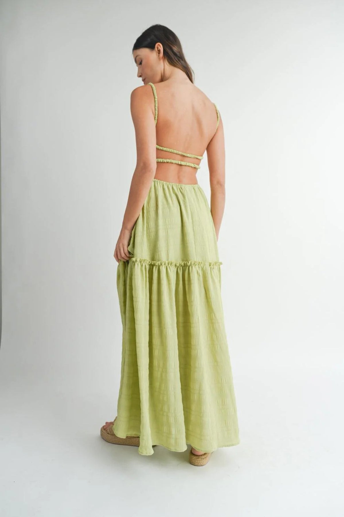 thumbnail image 2 of MABLE Cutout Waist Backless Maxi Dress, 2 of 5