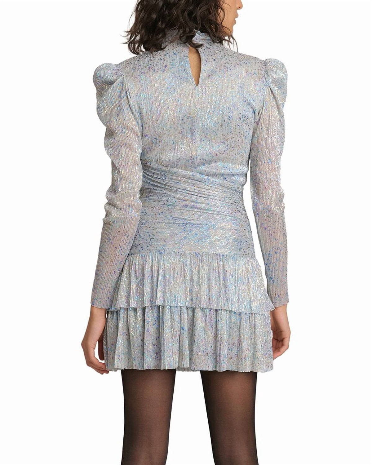 thumbnail image 2 of Sabina Musayev womens Brenda Mini Dress, m, Silver, 2 of 3