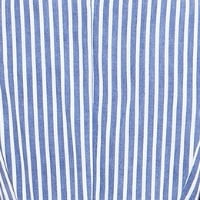thumbnail image 4 of Yumi Stripe Midi Sleeveless Shirt Dress - Navy, 4, 4 of 4