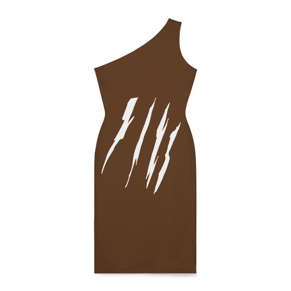 thumbnail image 2 of Effete Feline Claw Marks Scratch Women Shoulder Dress (AOP), 2 of 6