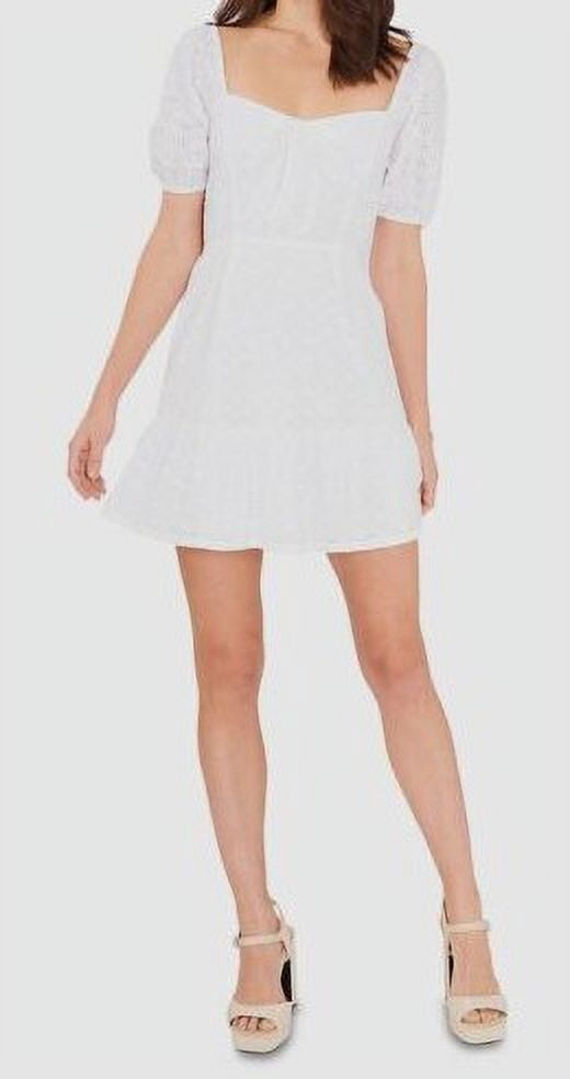 thumbnail image 3 of 1.State Womens Open Back Eyelet Mini Dress, 3 of 4