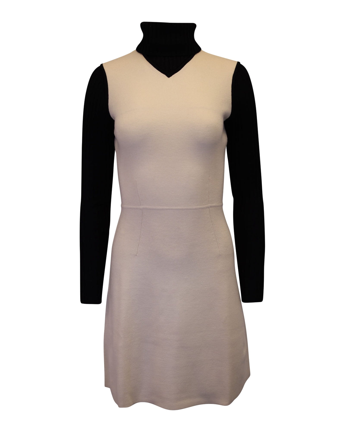 thumbnail image 1 of Pre-Owned Theory Myrelle Evian Stretch-Knit Dress in Cream Wool, 1 of 4