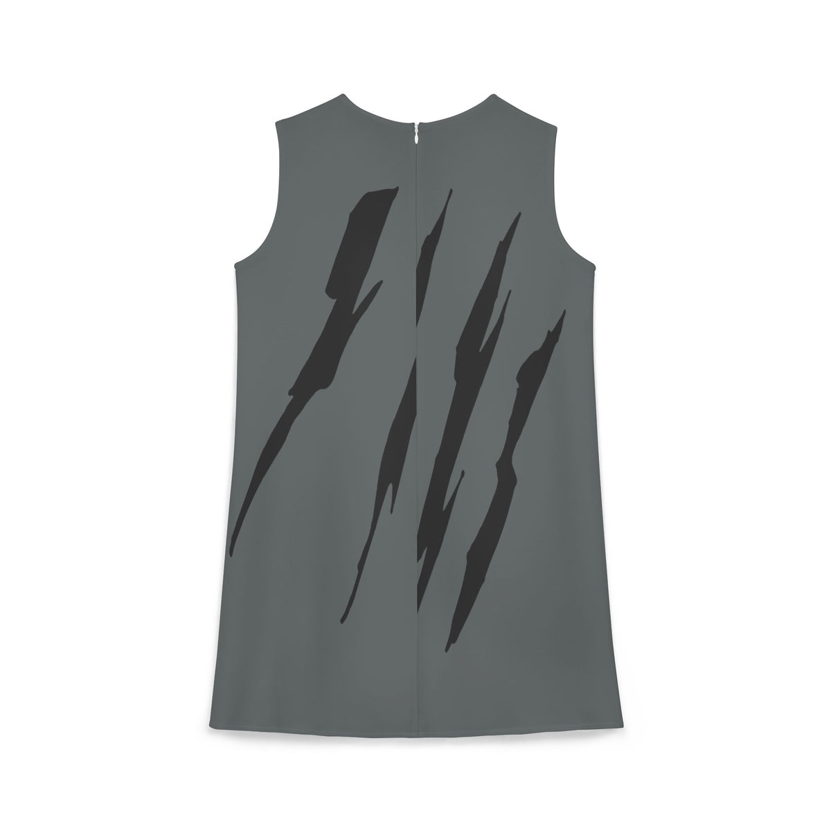 thumbnail image 2 of Effete Feline Claw Marks Scratch A-line Sleeveless Dress (AOP), 2 of 6