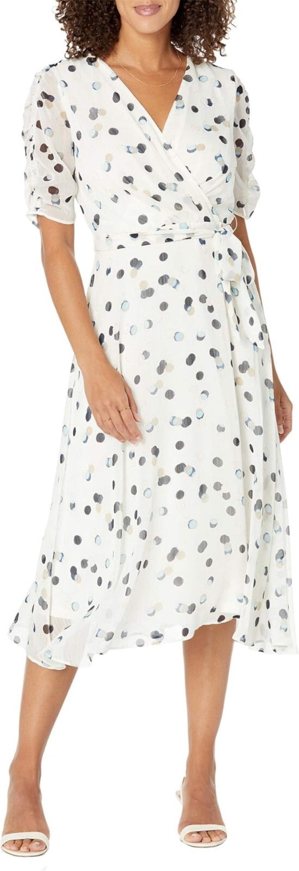 thumbnail image 2 of DKNY Womens Polka Dot Midi Dress, 2 of 4