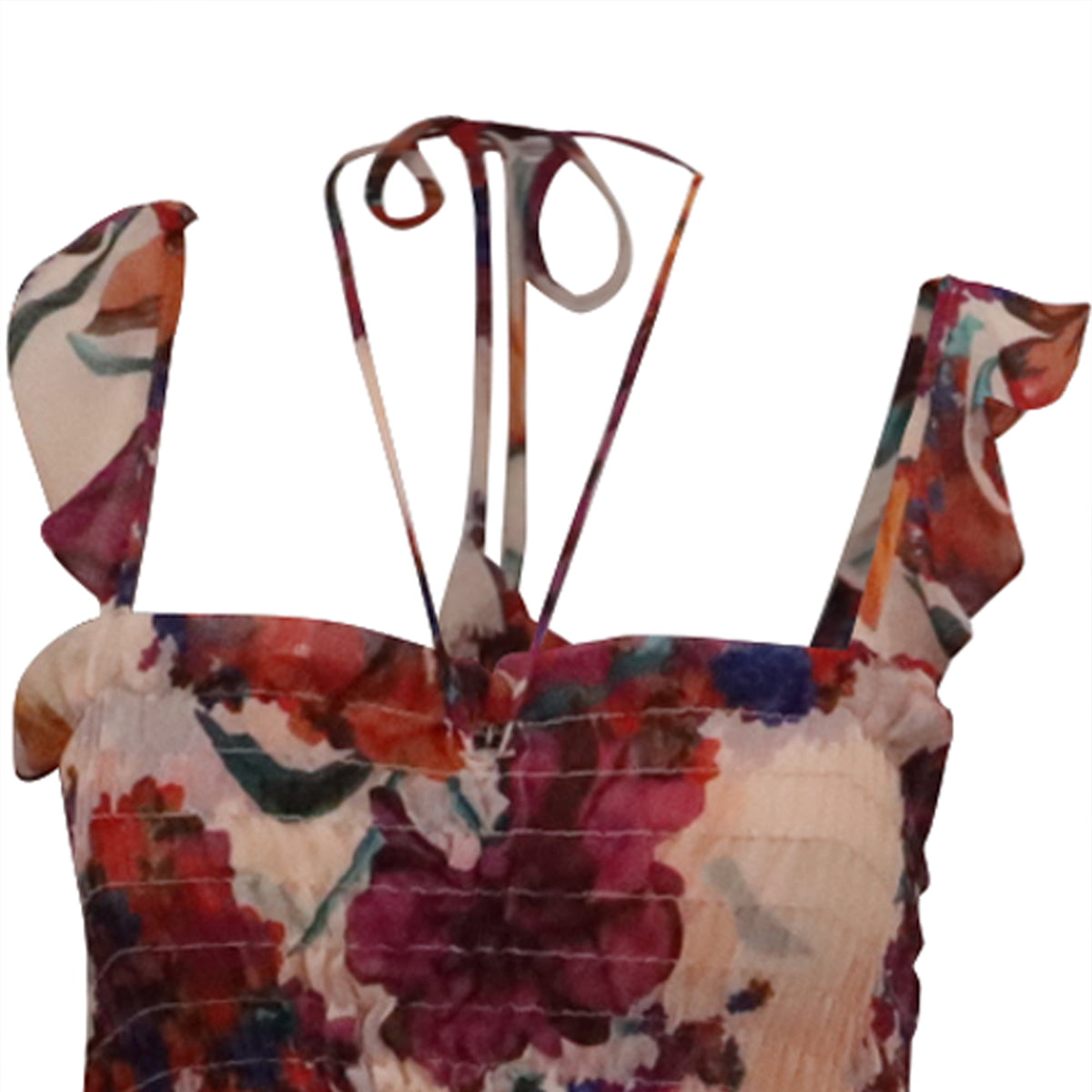 thumbnail image 2 of Pre-Owned Misa Los Angeles Kiana Floral-Print Midi Dress in Multicolor Viscose, 2 of 6
