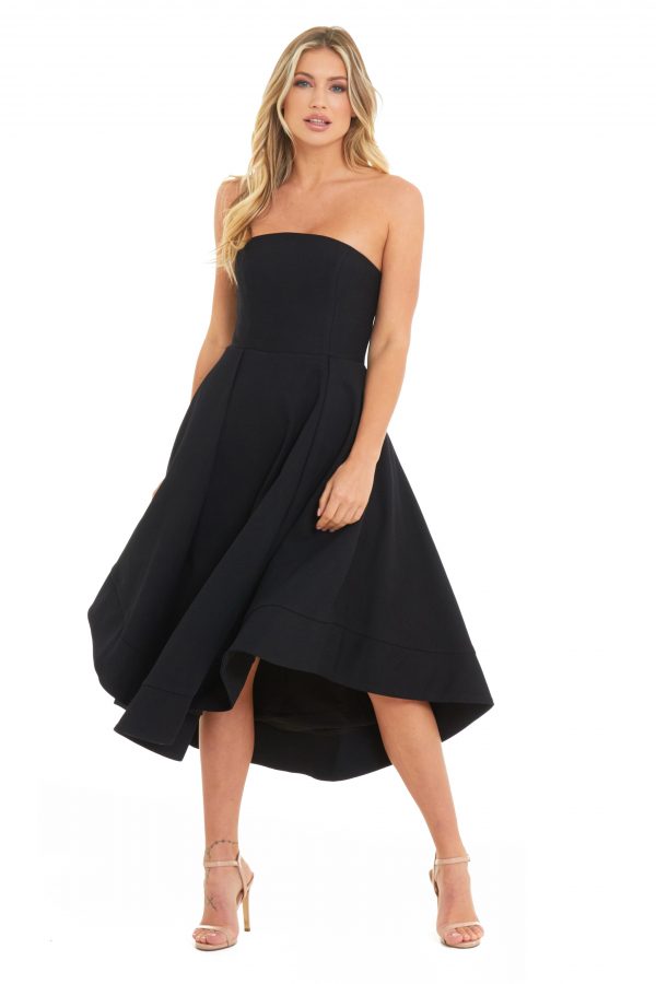 thumbnail image 4 of C/MEO Collective BLACK Women's Making Waves Strapless Dress US XS, 4 of 9