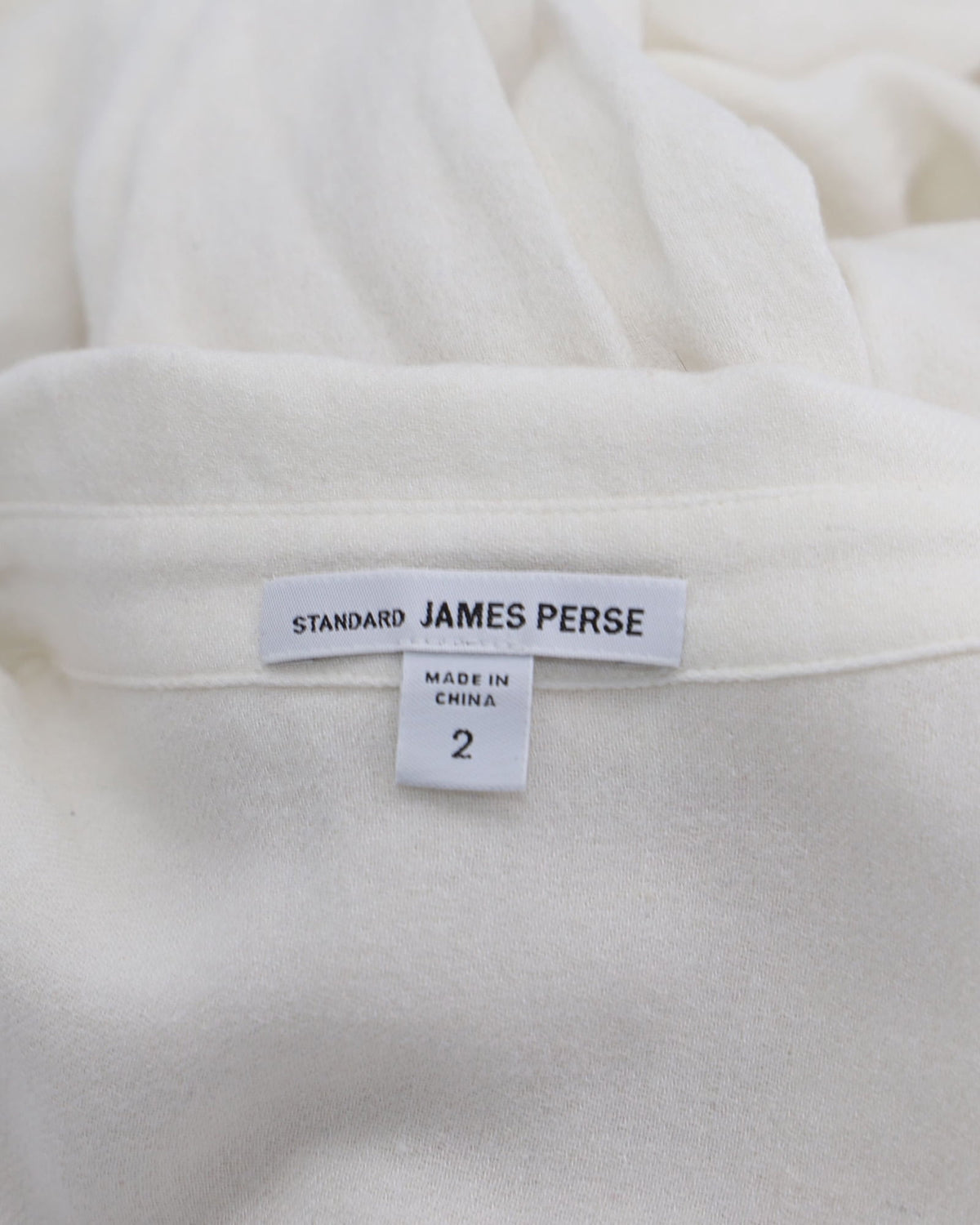 thumbnail image 3 of Pre-Owned James Perse Shirt Dress in Ivory Viscose, 3 of 3