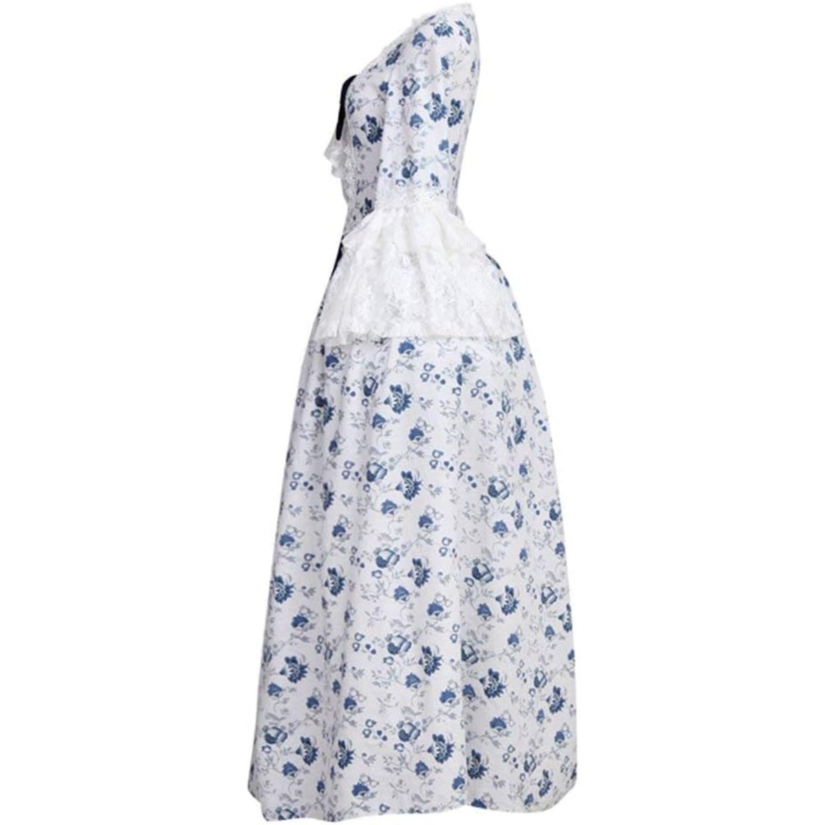 thumbnail image 3 of Women's Rococo Ball Gown Gothic Victorian Dress Navy Blue Flower, 3 of 6