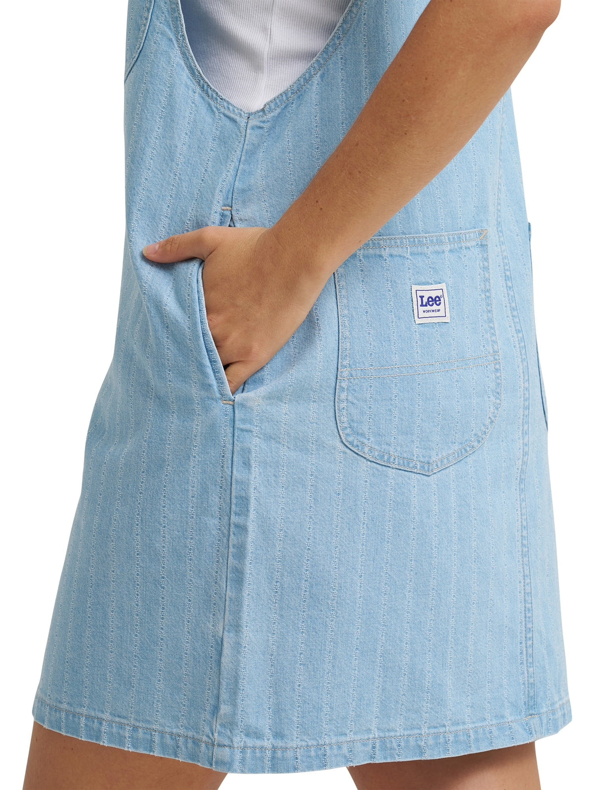 thumbnail image 6 of Lee® Women's Heritage Denim Skirtall Dress, Sizes XS- XXL, 6 of 8