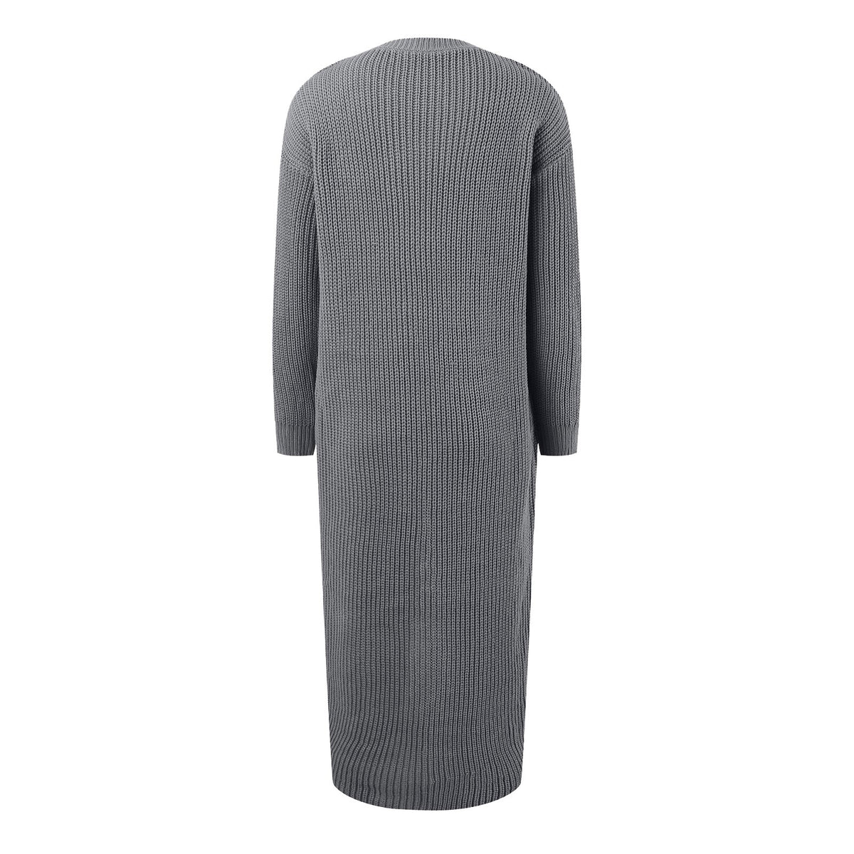 thumbnail image 6 of Women's Sweater Dress Knit Dress Dress Midi Dress Knitwear Warm Fashion Plain Outdoor Daily Going Out Crew Neck Long Sleeve Dress Midi Dresses Summer Tunic Dress Sleeveless Tunics Dress Long Sleeve, 6 of 6