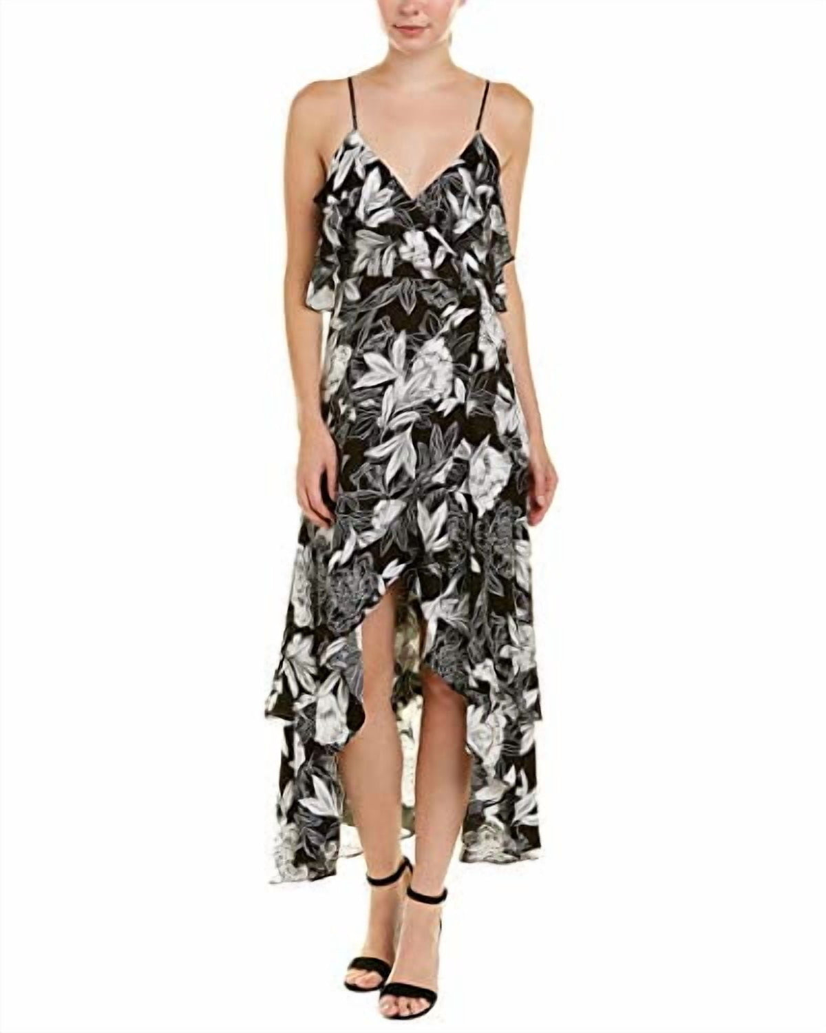 thumbnail image 1 of Bardot Women's Frankie Frill DRSS, Ink Floral, Small, 1 of 2