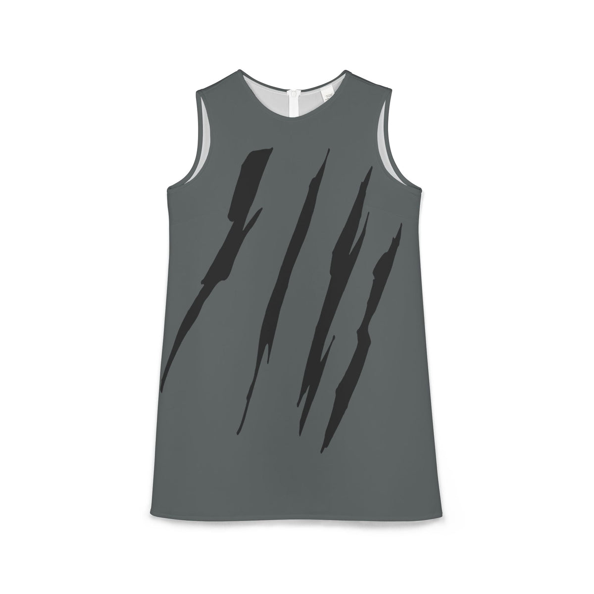 thumbnail image 1 of Effete Feline Claw Marks Scratch A-line Sleeveless Dress (AOP), 1 of 6