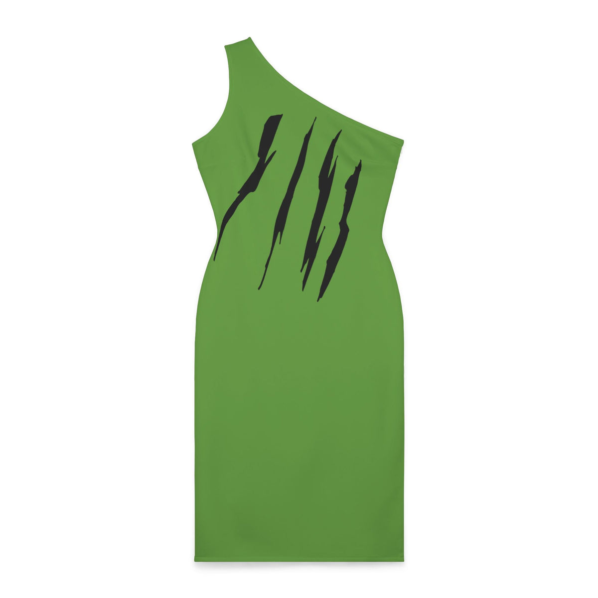 thumbnail image 1 of Effete Feline Claw Marks Scratch Women Shoulder Dress (AOP), 1 of 1
