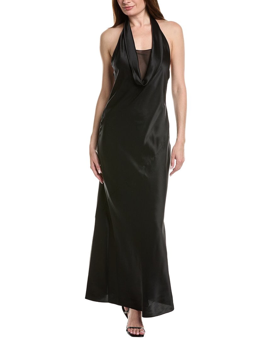 thumbnail image 1 of Helmut Lang womens Silk Maxi Dress, l, Black, 1 of 3