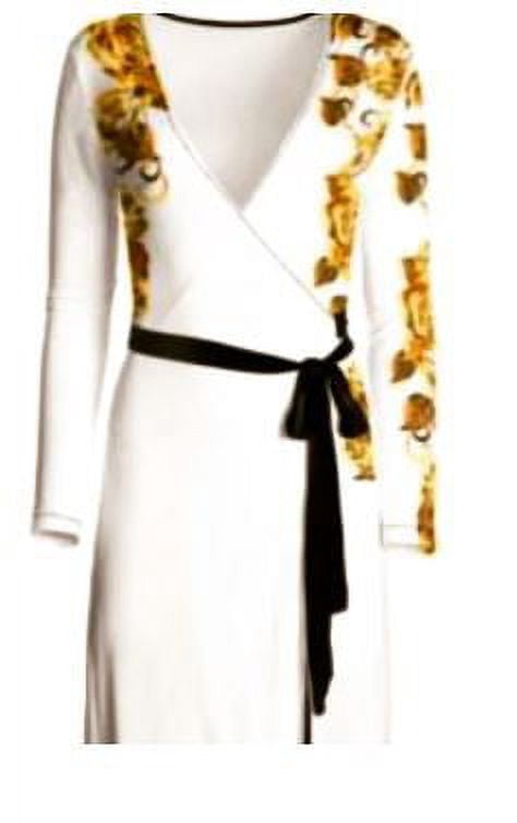 thumbnail image 1 of Lauris Couture Rose Gold White Wrap Dress, 1 of 1
