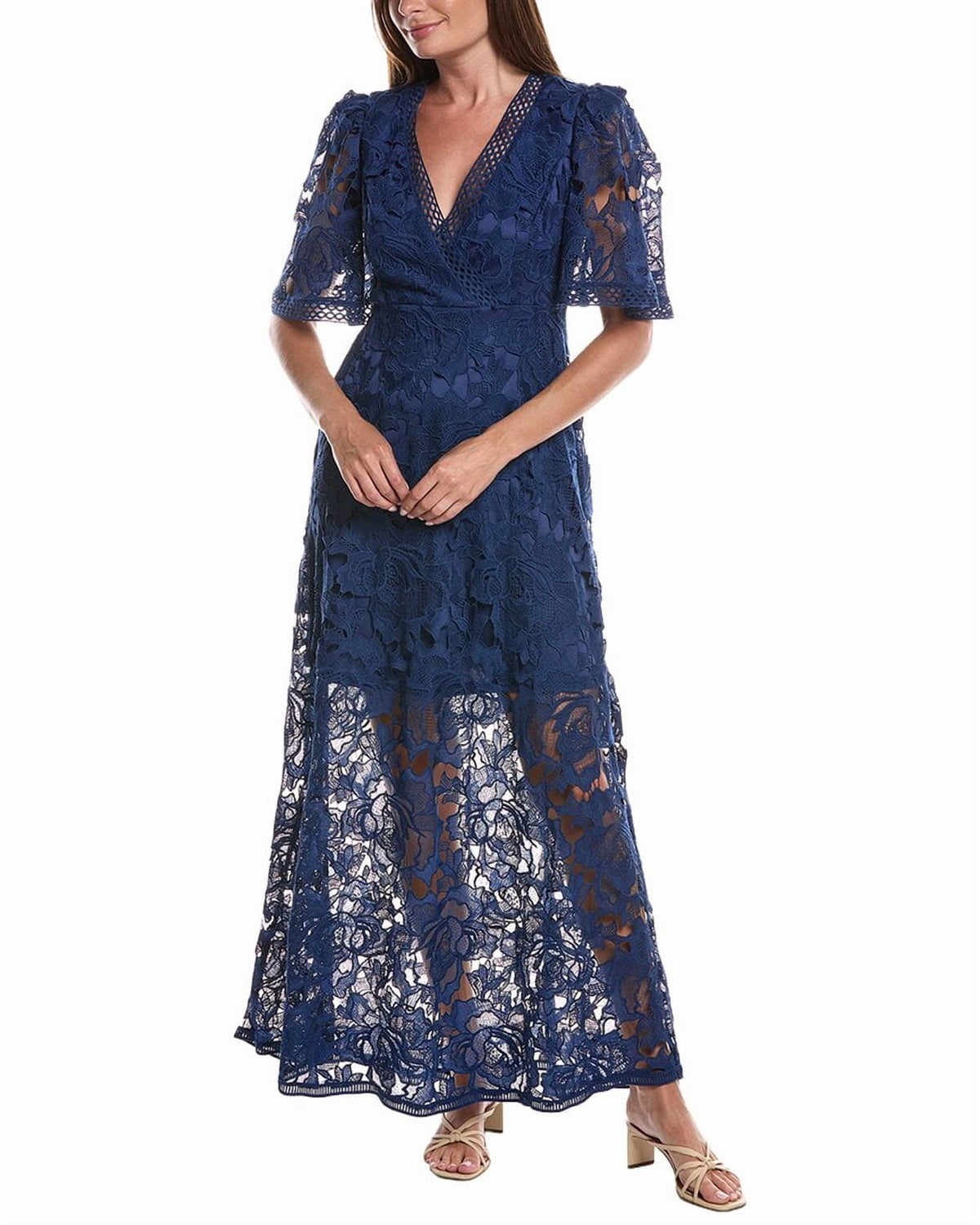 thumbnail image 1 of Layered With Love womens Maxi Dress, s, Navy, 1 of 4