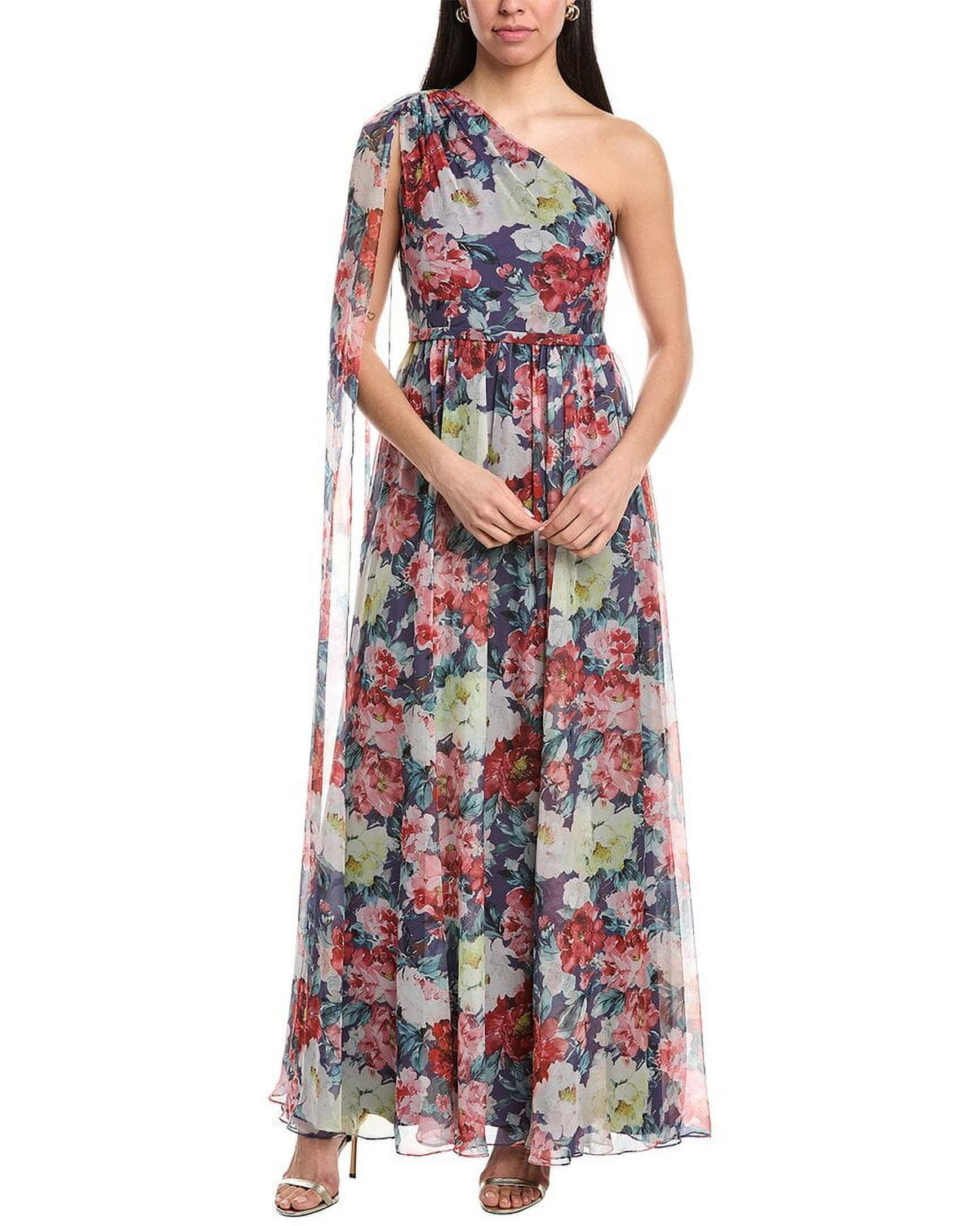 thumbnail image 1 of Mikael Aghal womens Maxi Dress, 10, Blue, 1 of 4