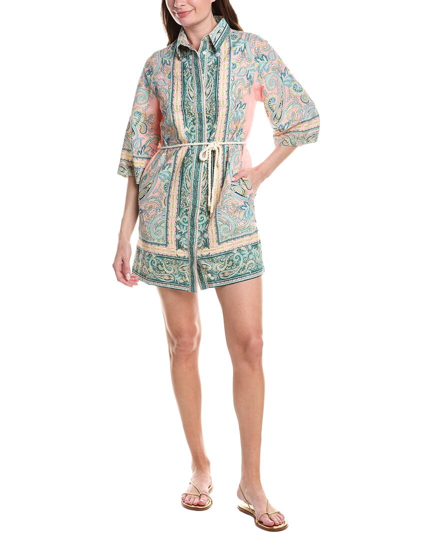 thumbnail image 1 of Monte and Lou womens Taylor Shirtdress, s, Blue, 1 of 3