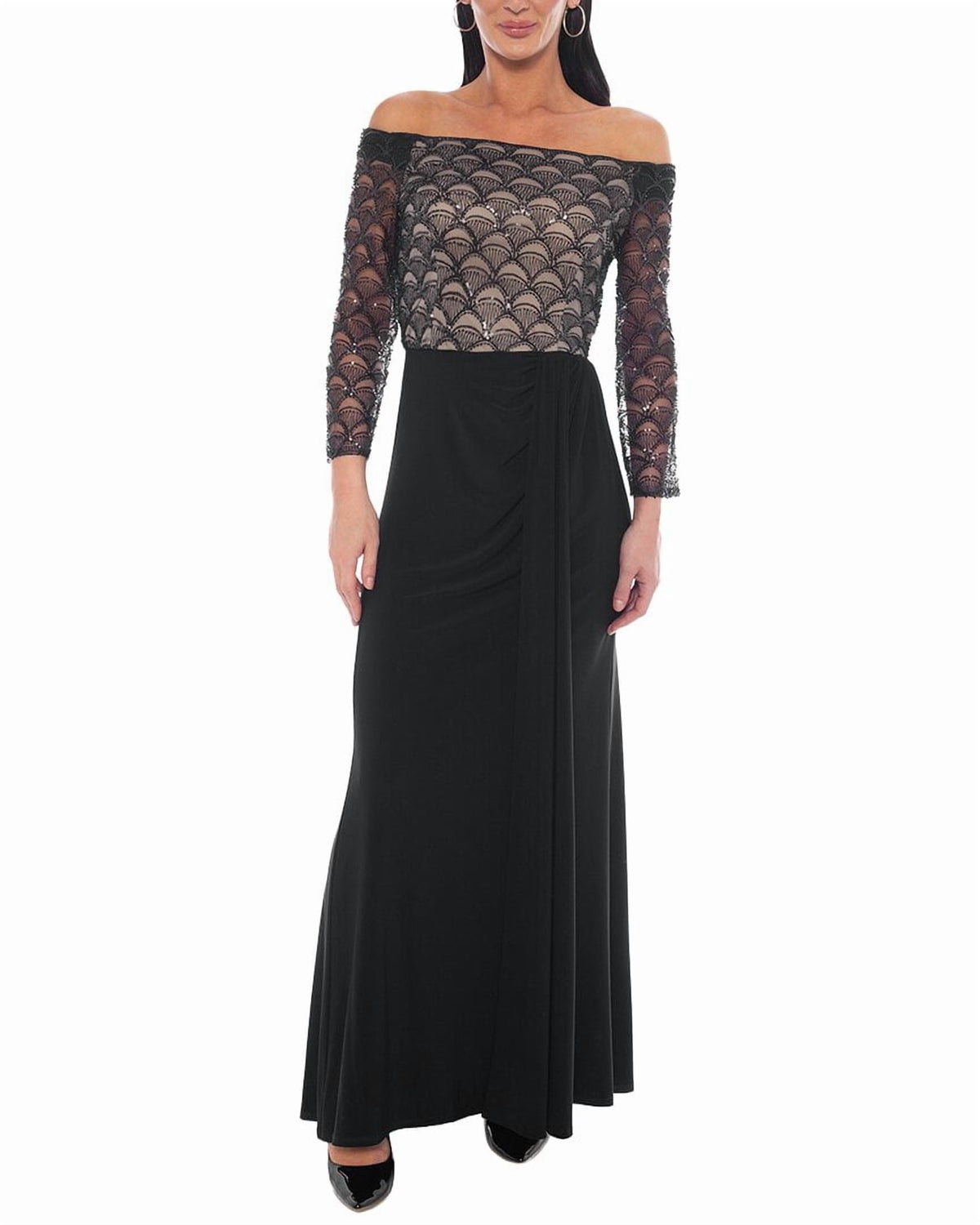 thumbnail image 1 of Oleg Cassini womens Maxi Dress, m, 1 of 3