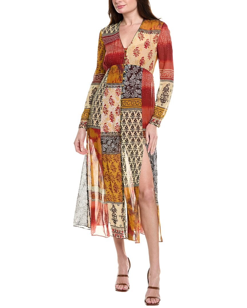 thumbnail image 1 of SALONI womens Chiffon Shirtdress, UK6/US 2, Red, 1 of 3