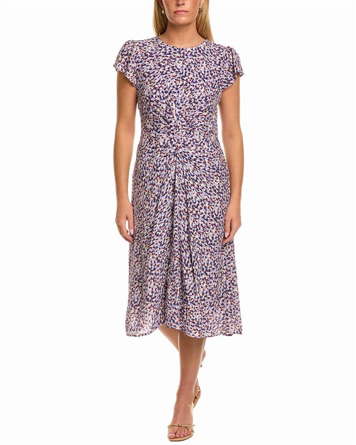 thumbnail image 1 of Velvet by Graham & Spencer womens Nevine Midi Dress, xs, Purple, 1 of 3