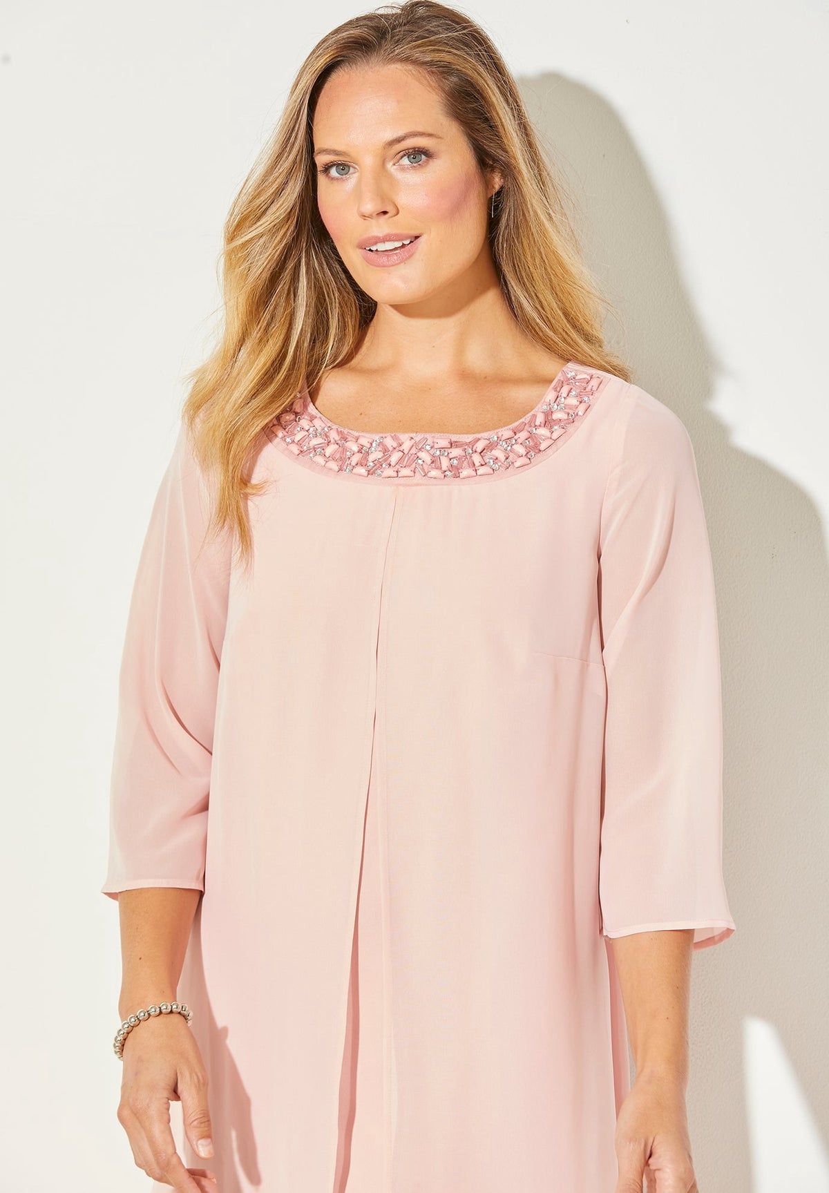 thumbnail image 5 of Catherines Women's Plus Size Midnight Dazzle Flyaway Dress, 5 of 6