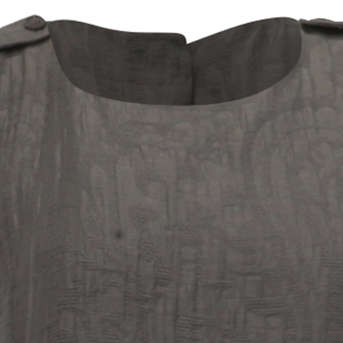 thumbnail image 2 of Pre-Owned Armani Collezioni Knee Length Dress in Grey Cotton, 2 of 6
