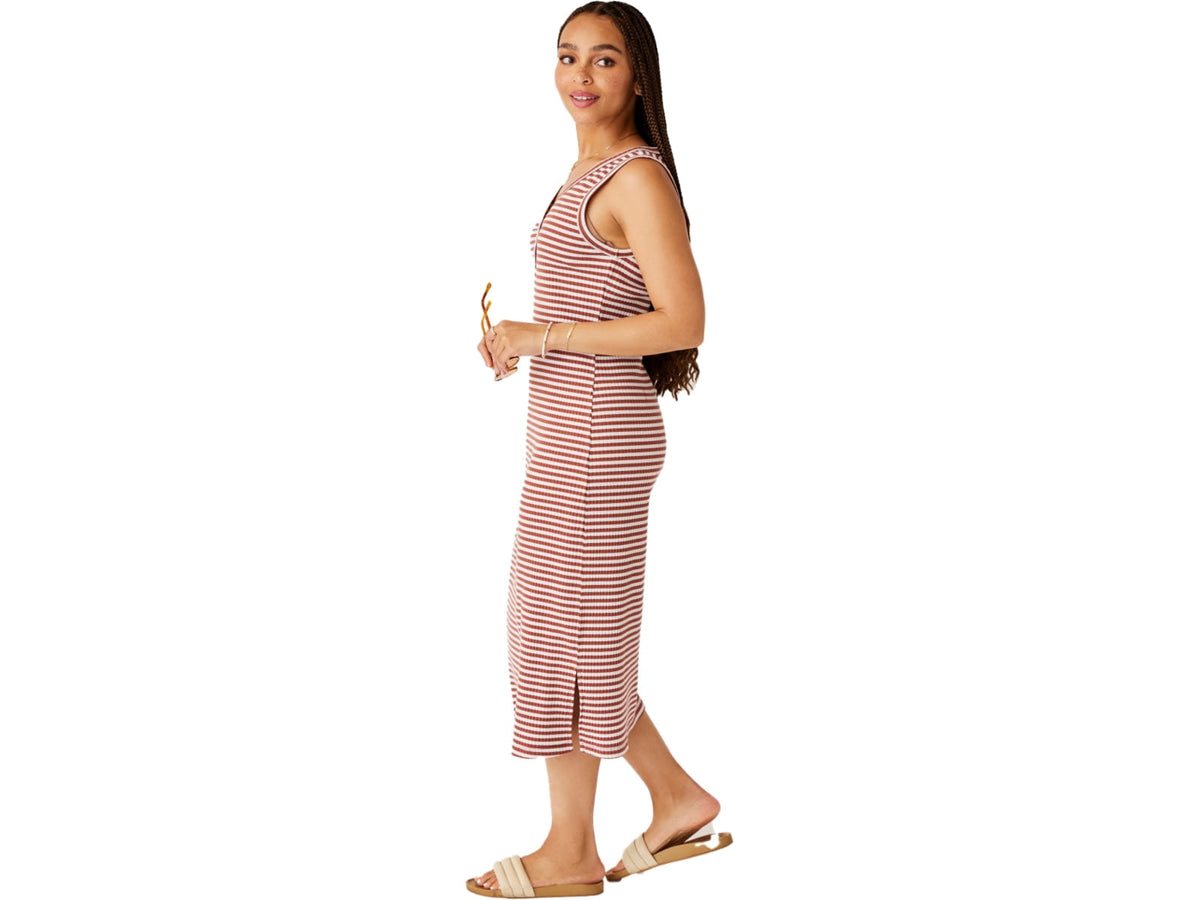 thumbnail image 2 of Carve Designs Elodie Rib Dress - Women's, Penny Stripe, Small, 2 of 3