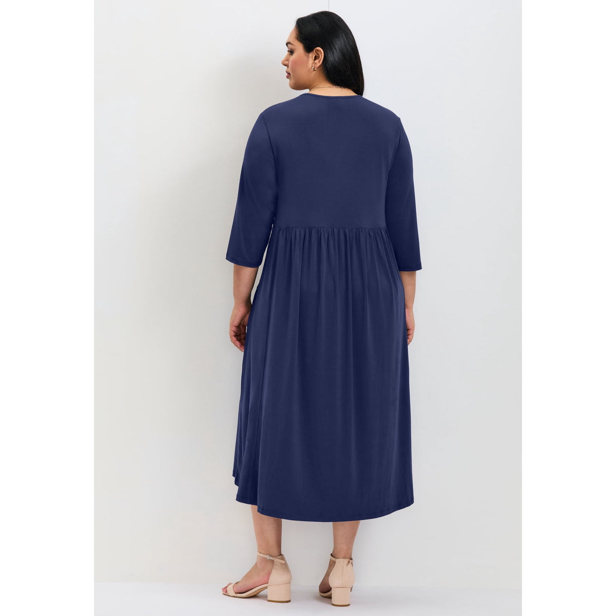 thumbnail image 2 of Avenue Women's Plus Size Valery V-Neckline Ity Jersey Dress, 2 of 2