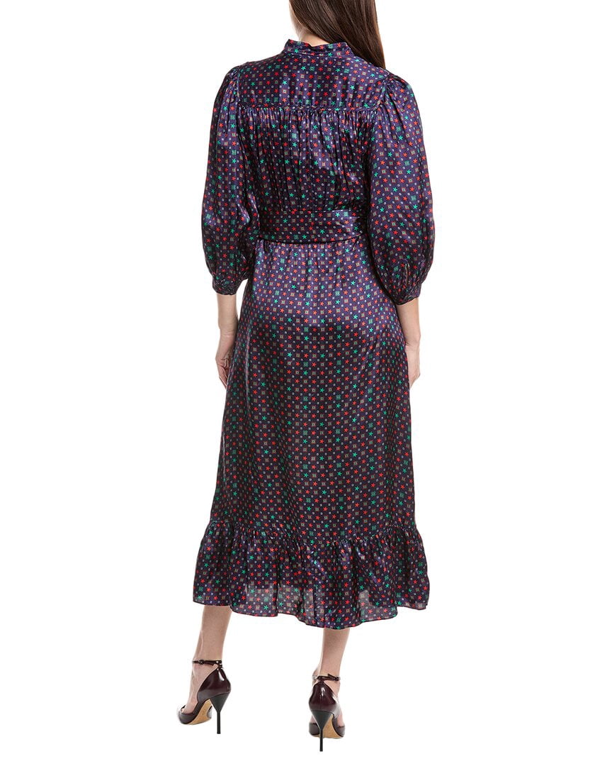 thumbnail image 2 of Sandro womens Tie Waist Shirtdress, 36, Blue, 2 of 3