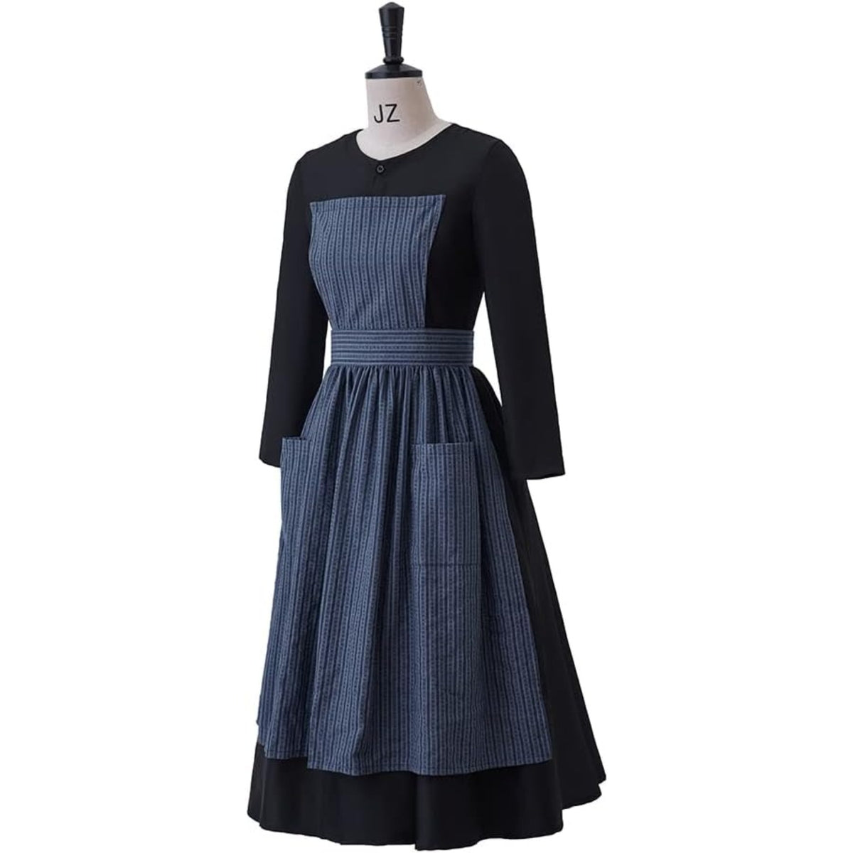 thumbnail image 3 of Maria Nun Dress Victorian Maid Dress Apron Colonial Village Woman Dress, 3 of 8