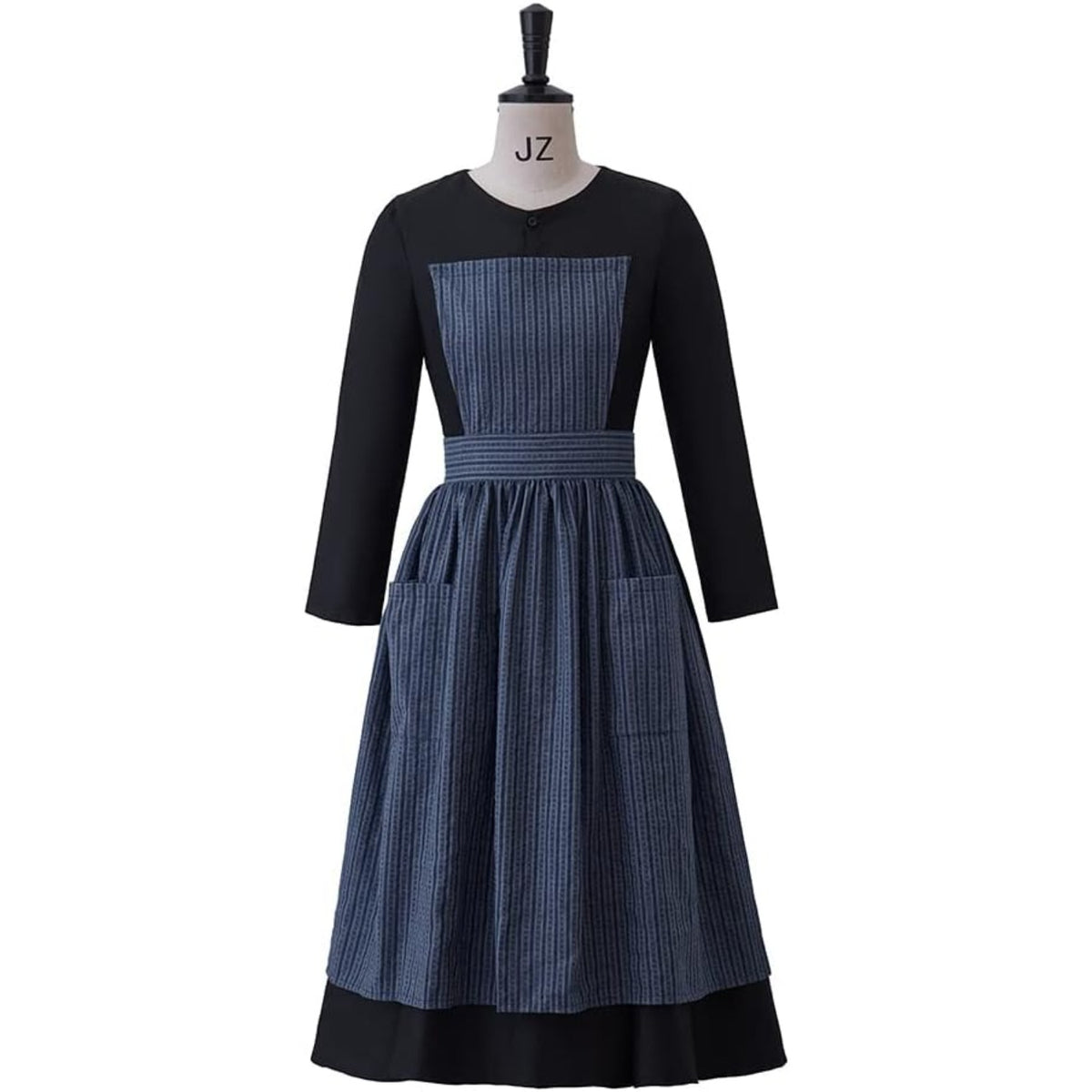 thumbnail image 2 of Maria Nun Dress Victorian Maid Dress Apron Colonial Village Woman Dress, 2 of 8